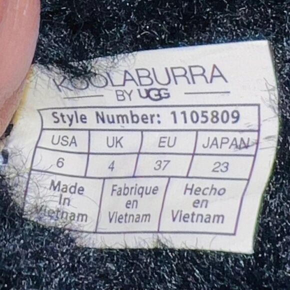 Koolaburra by UGG Remley Mini Suede Boots Black 1105809 Women's 6 - Picture 10 of 10